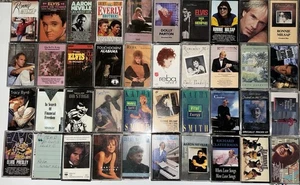 Huge Lot Of 80 Cassettes Tapes Music READ DESCRIPTION - Picture 1 of 4