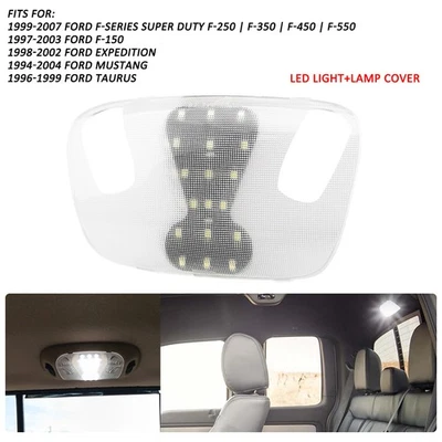 Luz interior transparente domo superior para Ford Mustang F-150 F-250 F-350 1999-2003 Foto 1 de 4
