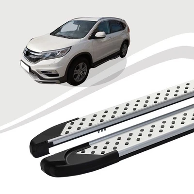 Pedane Adatte Per Honda CR-V A Partire Dal 01/2012 ALMO Argento Con ABE - Immagine 1 di 4