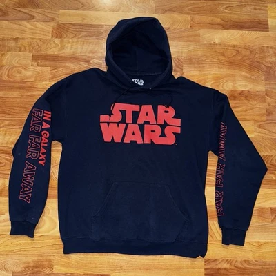 Star Wars In A Galaxy Far Away Hoodie Pullover Sweatshirt Men’s XL Spell Out Foto 1 de 4