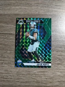 2025 Mosaic Jalen Hurts Brazil Games Green Prizm Mosaic #267 - Bild 1 von 2
