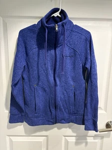Avalanche Fleece Sweater Jacket Women's Sz Medium Purple Full Zip Pockets - Picture 1 of 3