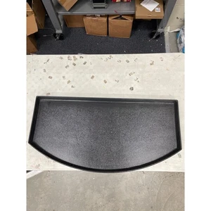 Schwarz Metall Halbrund Display Tablett Deko Eisen Servier oder Buffet Tablett - Bild 1 von 4