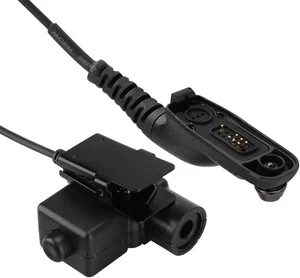 Tactical U94 PTT Cable Plug Headset Adapter for Motorola Walkie Talkie Ham Radio - Picture 1 of 6