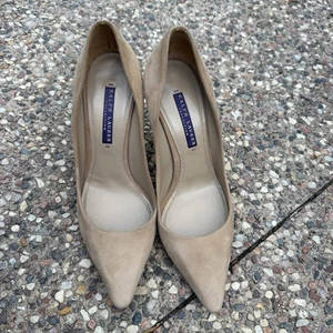 Ralph Lauren Collection Purple Label ITALY hellbeige Wildleder Heels 6,5 B - Bild 1 von 21