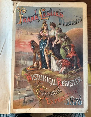 Frank Leslie's Illustrated Historical Register Centennial Expo 1876 chromolitho Foto 1 de 4