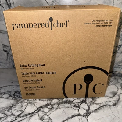 Pampered Chef Salad Cutting Bowl Set NIB Kitchen Tool Healthy Eating More Veggie - Image 1 of 2
