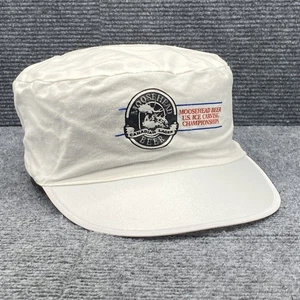 VINTAGE Moosehead Beer Hat Cap Snap Back Ice Carving Championships Mens 80s - Picture 1 of 9