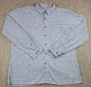 Territory Ahead Hemd Herren XL blau bunt kariert Knopfleiste Langarm Baumwolle - Bild 1 von 9