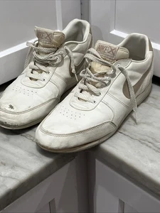 Zapatillas de boliche Nike X Swoosh 1986 vintage de los 80 blancas/bronceadas talla 11 ¡RARAS! - Imagen 1 de 11