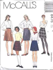 8476 Vintage McCalls SEWING Pattern Misses Pleated Skirt Casual UNCUT OOP NEW FF - Picture 1 of 2