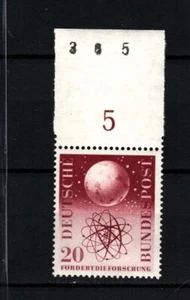 Bund, Jahrgang 1955, Mi. Nr. 214 postfrisch **, vom Oberrand - Bild 1 von 1
