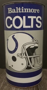 Vintage Baltimore Colts Metal Trash Can 1970’s Football Helmet 19” - Picture 1 of 17