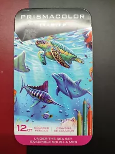PRISMACOLOR Premier Under the Sea Set 12 ct Color Pencils Tin Box BRAND NEW - Picture 1 of 2
