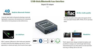 WEFA VW Polo Golf IV Bora Beetle Passat USB MP3 BT e SEAT SKODA connessioni ISO - Picture 1 of 1