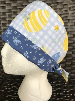 Easter  ✝️  Surgical Cap Nurses Scrub Hat Womens USA 🇺🇸 Made Cotton ships fast - Image 1 of 3