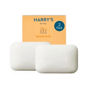 Harry'S Bar Soap for Men, Redwood Scent, 4 Oz. Soap Bar, 2 Pack - Picture 1 of 12