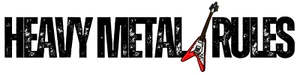 HEAVY METAL RULES Sticker Vinyl Flying V NEW for Guitars + Road Cases - Bild 1 von 1