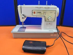 Vintage Singer Model 413 Sewing Machine w/ Foot Control Hard Case Bundle Tested - Picture 1 of 11
