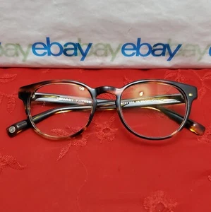 WARBY PARKER PERCEY 256 Havana Brown 48□20 140 Round Eyeglasses "Frames Only" - Picture 1 of 24