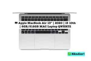 🖥 Apple MacBook Air 13" 2020 | i5 10th | 8GB/512GB MAC Laptop QWERTZ ✅ Händler - Bild 1 von 24
