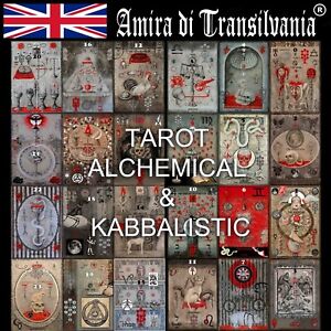 tarot card cards deck guide book oracle alchemy kabbalah 22 major arcana vintage