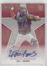 2020 Leaf Perfect Game National Showcase Red Shimmer 1/1 Will Rogers Auto nd3