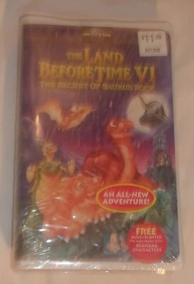 THE LAND BEFORE TIME 6 THE SECRET OF SAURUS ROCK VHS MOVIE NEW SEALED - Image 1 of 2