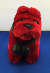 Shalom Toy Co Red Dog With Barrel Around The Neck Plush 6 Inches Tall - Picture 1 of 8