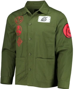 Camicia Naruto Shippuden Kakashi Hatake uomo coro oliva taglia large - Foto 1 di 3