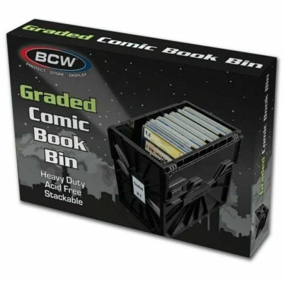 BCW Graded Certified Comic Book Storage Plastic Bin Stackable Box Heavy Duty CGC