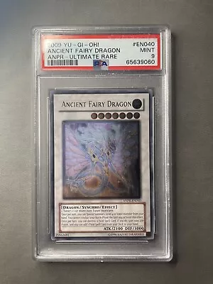 2009 YUGIOH ANPR-EN040 ANCIENT FAIRY DRAGON ULTIMATE RARE PSA 9 MINT - Image 1 of 4