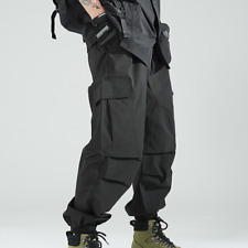 Loose Wide Leg Overalls Mens Street Trousers Trendy Japanese Casual Cargo Pants