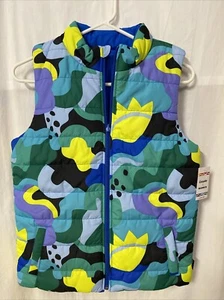NWT Crayola X Kohl's Kids Abstract Reversible Puffer Vest Size Large (14/16) - Picture 1 of 3