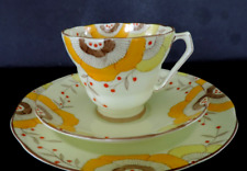 Art Deco Vintage China Tea set trio.Radcliffes Fenton China.Hand Painted.VGC.