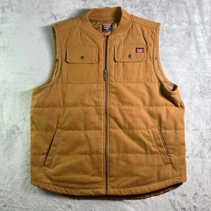 Wrangler Workwear Vest Puffer Quilted Insulated Utility Brown XL/XG (46-48) - Picture 1 of 7