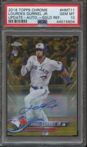 2018 Topps Chrome Update LOURDES GURRIEL RC Auto GOLD Refractor /50 PSA 10 KMN1