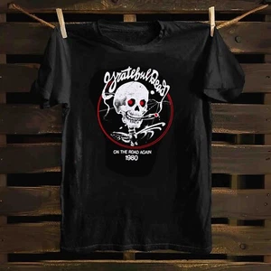 Maglietta Grateful Dead 1980 On the Road Again Tour Cotone XL - Foto 1 di 2