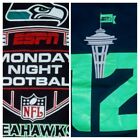 seltenes T-Shirt Seattle Seahawks Monday Night Fußball 12. Fan Space Nadel