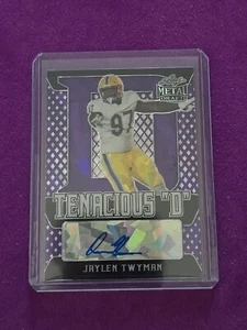 Tarjeta autografiada 2021 Leaf Metal Draft Jaylen Twyman tenaz ""D"" SN #6/20... - Imagen 1 de 4