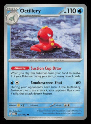 Octillery SV04: Paradox Rift #034/182 Common Pokemon Card - Image 1 of 2
