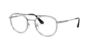 Prada VPR66X 07A -1O1 Gunmetal & Transparent Brille Glasses Eyeglasses Frames
