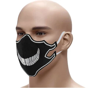 Emoji Bad SMILEY ✅Mundschutz➤ Mehrweg Atemschutzmaske ✔Gesichtsmaske➤Stickerei - Bild 1 von 1