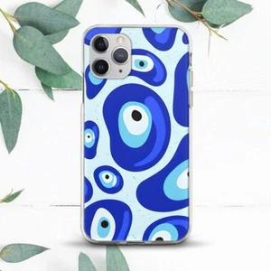 Trippy Melted Evil Eye Aesthetic Case For iPhone X SE 11 12 13 14 15 Pro Max XR - Picture 1 of 1
