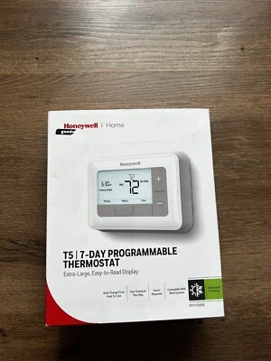 Honeywell T5 7 Day Programmable Smart Thermostat Large Display RTH7560E - Image 1 of 2
