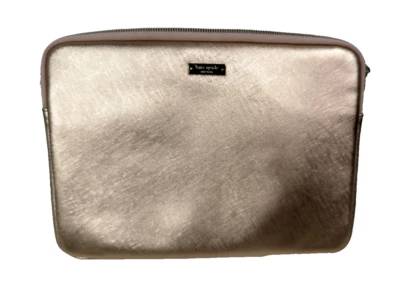 Kate Spade New York Rose Gold Glitter Sleeve for 13” Laptop Padded Zipper Cover  - Image 1 of 4