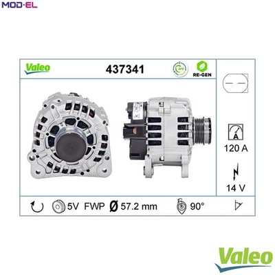 ALTERNATOR 437341 FOR SKODA OCTAVIA/Combi/II SUPERB LAURA ROOMSTER FABIA  VW - Image 1 of 4