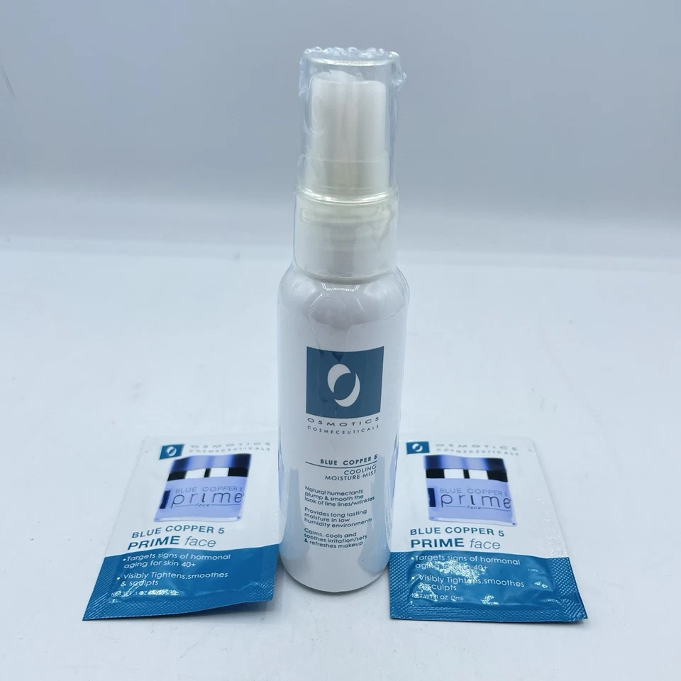 Osmotics Azul Cobre 5 Niebla Humedad Enfriadora 2 Fl Oz Calmante más Muestra *LEER* Foto 1 de 4