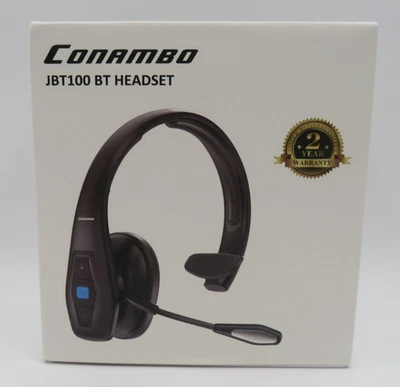 Conambo JBT 100 Noise Cancelling Bluetooth Wireless Headset Truck Driver PC 5.1 - Image 1 of 3