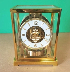 Vintage Swiss Jaeger Le Coultre Brass Atmos Perpetual Motion Atomic Clock 526-5 - Picture 1 of 23